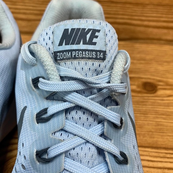 *SOLD* Nike Zoom Pegasus 34 Ice Blue Running Shoe - Picture 5 of 11